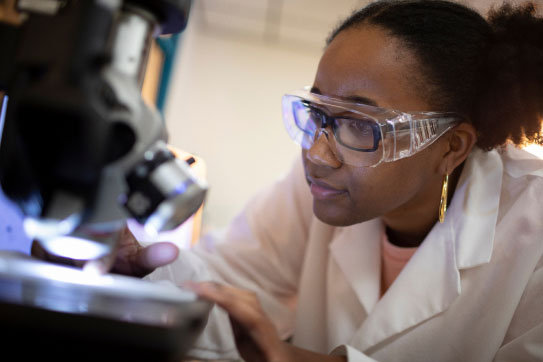 Científico haciendo investigación en el laboratorio